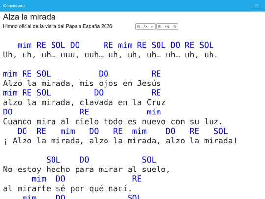 cancionero/resources/canciones/alza-la-mirada screenshot