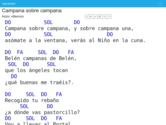 cancionero/resources/canciones/campana-sobre-campana screenshot