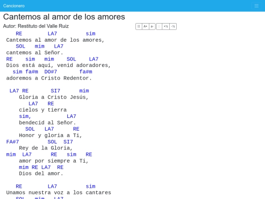 cancionero/resources/canciones/cantemos_amor_amores screenshot