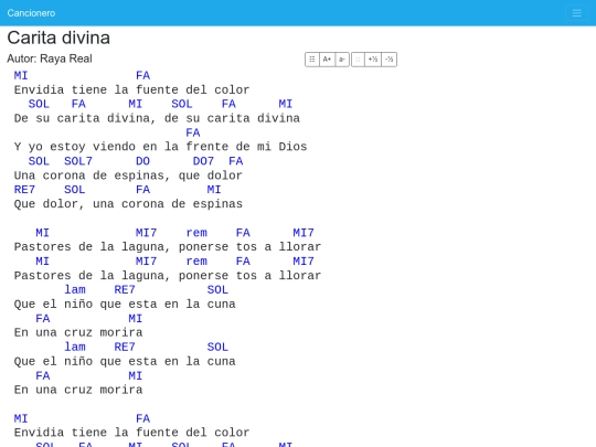 cancionero/resources/canciones/carita-divina screenshot