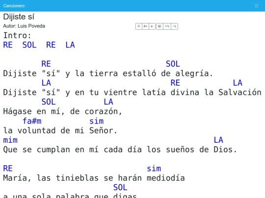 cancionero/resources/canciones/dijiste-si screenshot