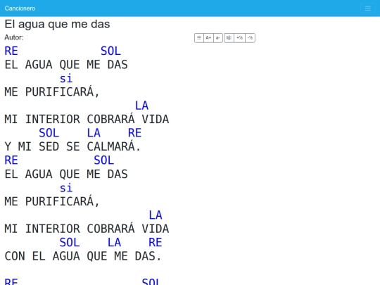 cancionero/resources/canciones/el-agua-que-me-das screenshot