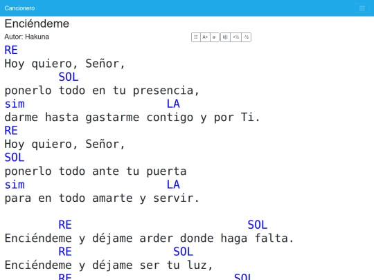 cancionero/resources/canciones/enciendeme_hakuna screenshot