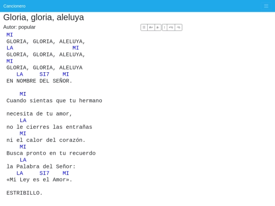 cancionero/resources/canciones/gloria-gloria-aleluya screenshot