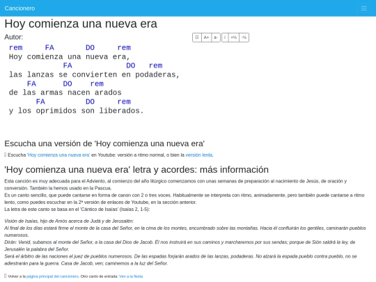 cancionero/resources/canciones/hoy-comienza-una-nueva-era screenshot