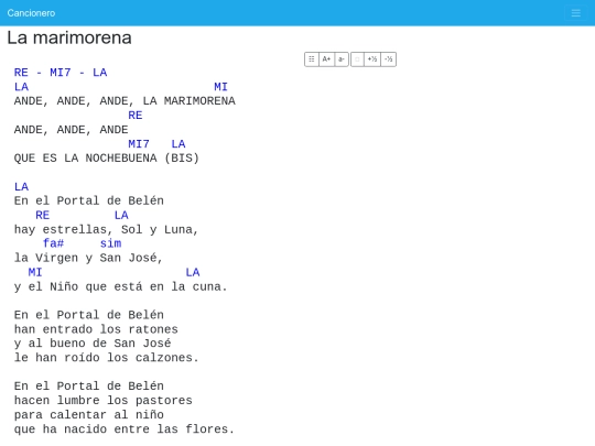 cancionero/resources/canciones/la-marimorena-villancico screenshot