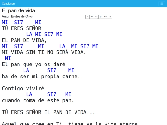 cancionero/resources/canciones/pan-de-vida screenshot
