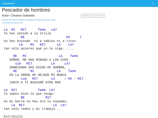 cancionero/resources/canciones/pescador-de-hombres-letra-acordes screenshot