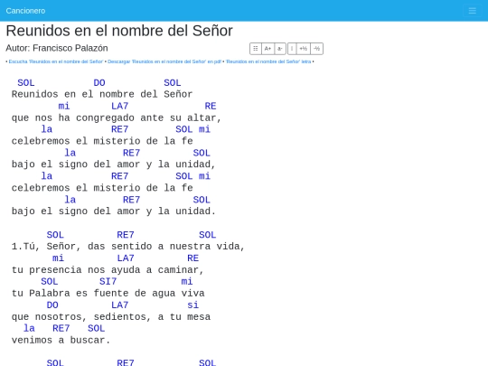 cancionero/resources/canciones/reunidos-en-el-nombre-del-senor-letra-acordes screenshot