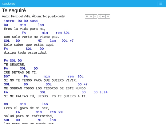 cancionero/resources/canciones/te_seguire screenshot