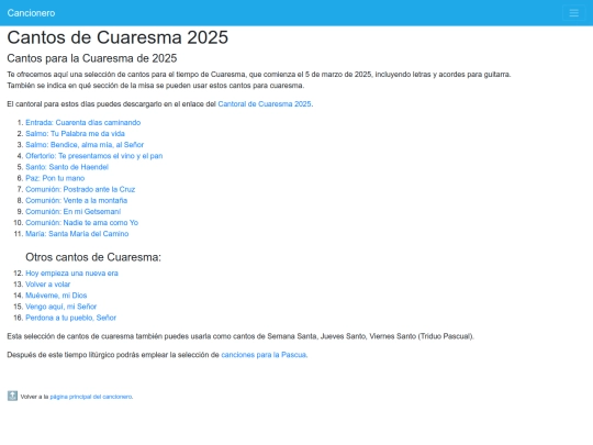 cancionero/resources/pages/cantos_cuaresma screenshot