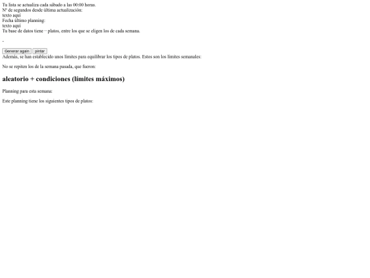 comidas/www/index-tests screenshot