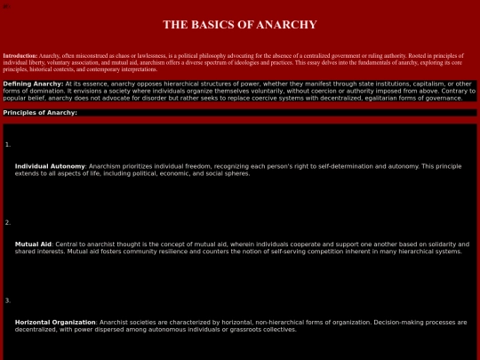 Anarchy screenshot