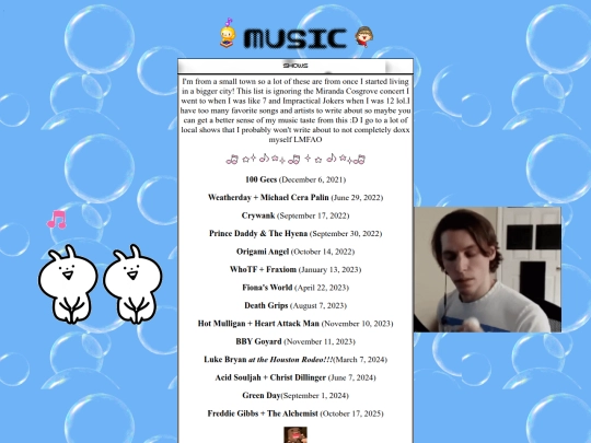 MUSIC screenshot