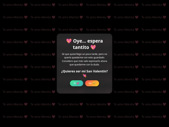 Quieres ser mi san Valentín?/index amocito screenshot