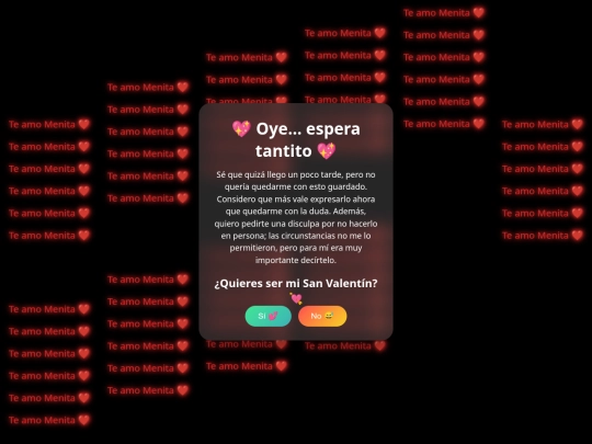 Quieres ser mi san Valentín?/index bebetiquita screenshot