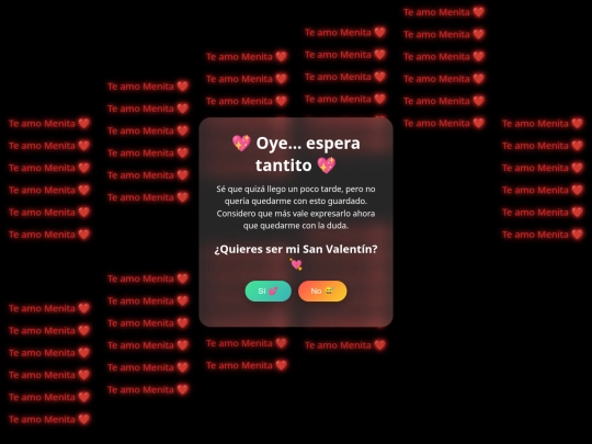 Quieres ser mi san Valentín?/index bebetitita screenshot