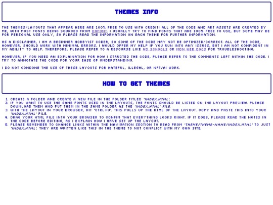 themes-landing screenshot