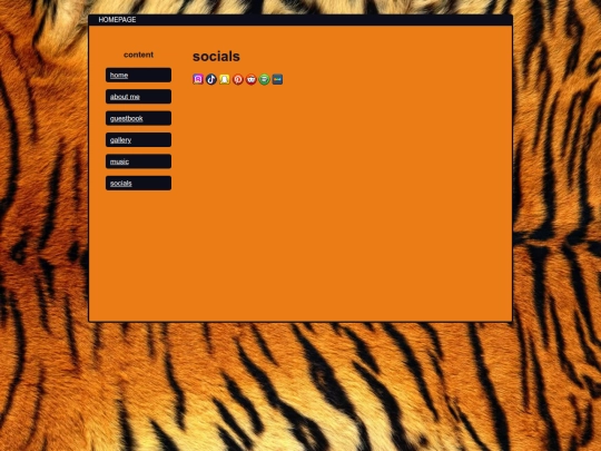 socials screenshot
