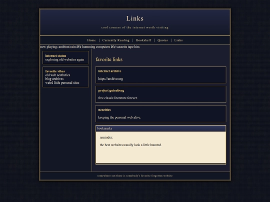 links screenshot