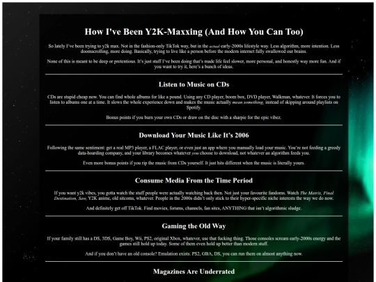 Blogs/01-11-2025 - How I've Been Y2K-Maxxing (And How You Can Too) screenshot
