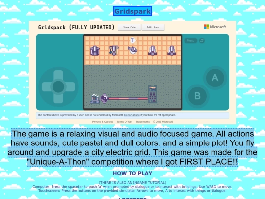 GAMES/gridspark screenshot