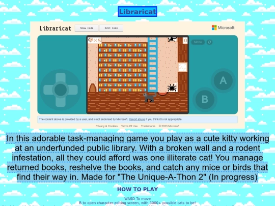 GAMES/libraricat screenshot