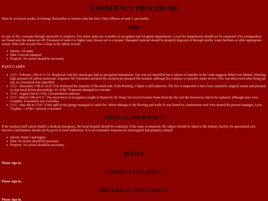 SEACRITS/emergency screenshot
