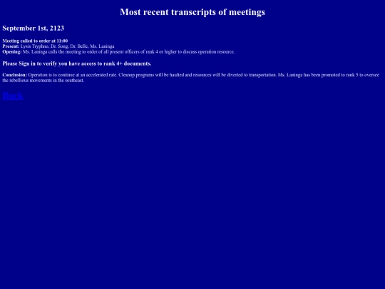 SEACRITS/transcripts screenshot