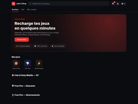 index screenshot