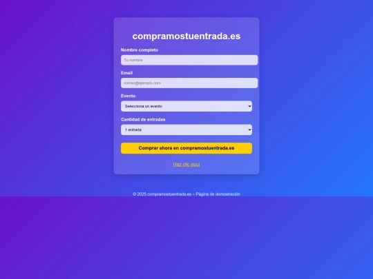 pagina screenshot