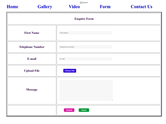 form screenshot