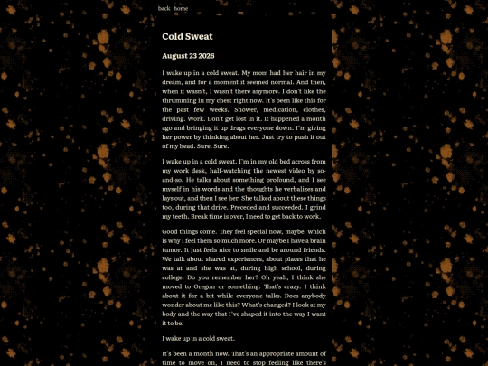 blogposts/coldsweat screenshot