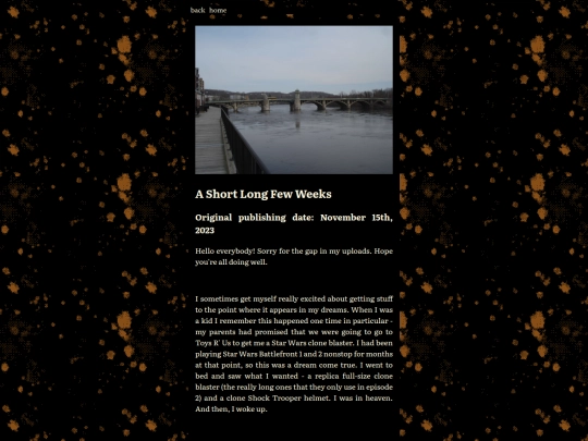 blogposts/shortweeks screenshot