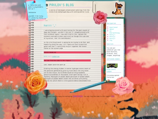 blog screenshot