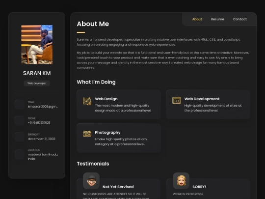 portfolio screenshot