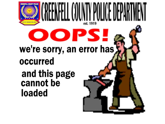 error screenshot