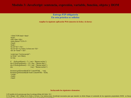 Modulo 3 Javascript screenshot