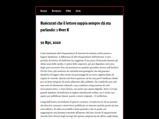 posts/2026-04-30-Assicurati-che-il-lettore-sappia-sempre-chi-sta-parlando--1-Over-X screenshot