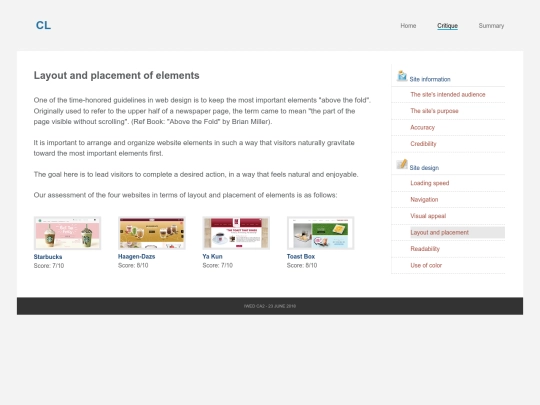 layout screenshot