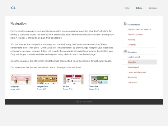 navigation screenshot