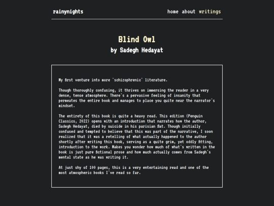 night/writings/books/blind_owl screenshot