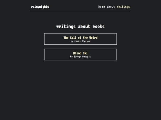 night/writings/books/log screenshot