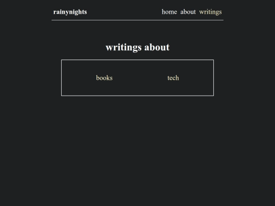 night/writings screenshot