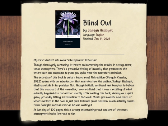 writings/books/log/blind_owl screenshot