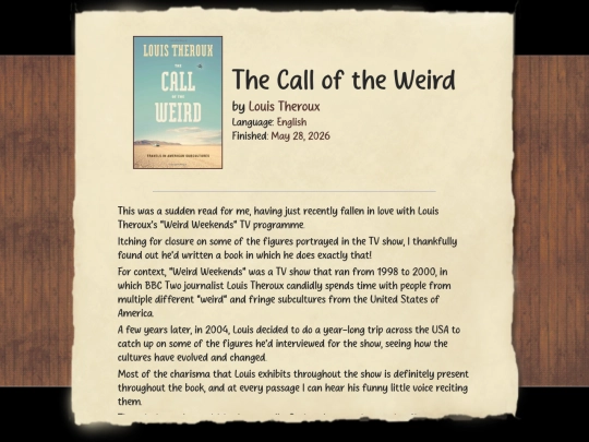 writings/books/log/call_of_the_weird screenshot