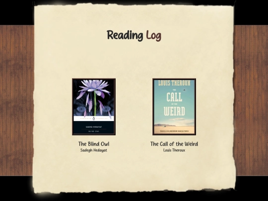 writings/books/log screenshot