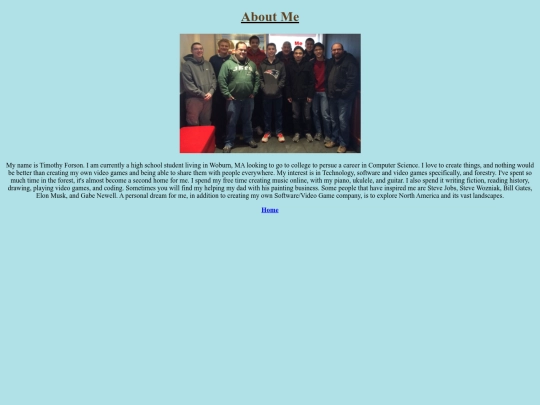 aboutme screenshot