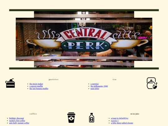 friends-diner-menu screenshot