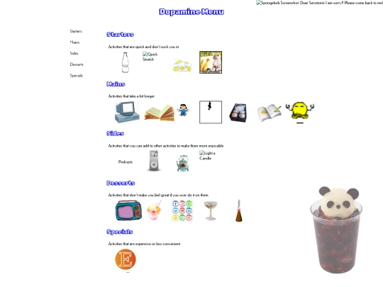 sundaysites/2023-12-dopamine-menu screenshot